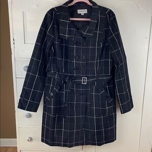 Merona Coat Jacket Pea coat back & white XXL